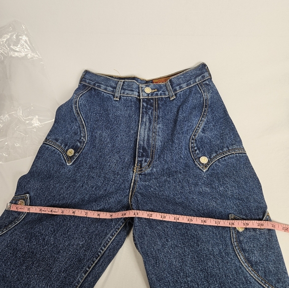 Lawman vintage 90s y2k western rare intricate side design jeans size 3 - Picture 15 of 16